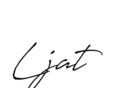 How to make Ljat signature? Antro_Vectra_Bolder is a professional autograph style. Create handwritten signature for Ljat name. Ljat signature style 7 images and pictures png