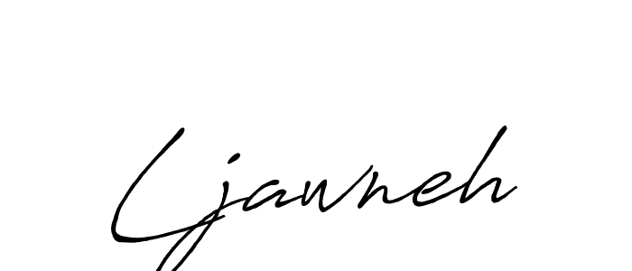 How to make Ljawneh name signature. Use Antro_Vectra_Bolder style for creating short signs online. This is the latest handwritten sign. Ljawneh signature style 7 images and pictures png