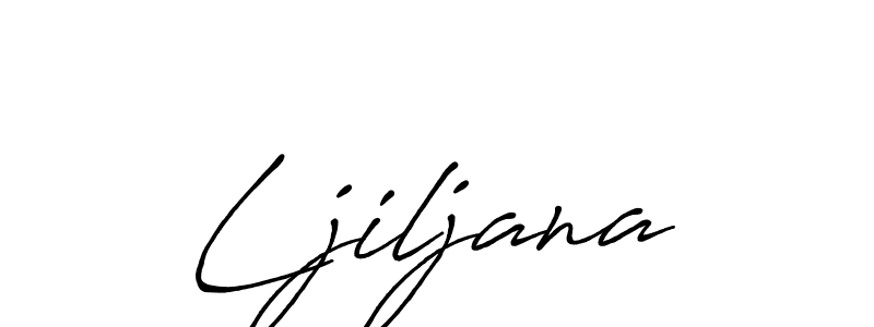 Use a signature maker to create a handwritten signature online. With this signature software, you can design (Antro_Vectra_Bolder) your own signature for name Ljiljana. Ljiljana signature style 7 images and pictures png