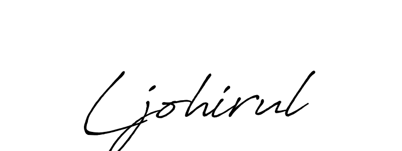 Ljohirul stylish signature style. Best Handwritten Sign (Antro_Vectra_Bolder) for my name. Handwritten Signature Collection Ideas for my name Ljohirul. Ljohirul signature style 7 images and pictures png