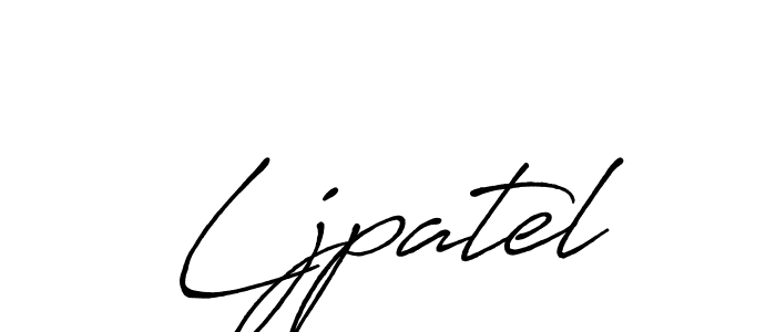 if you are searching for the best signature style for your name Ljpatel. so please give up your signature search. here we have designed multiple signature styles  using Antro_Vectra_Bolder. Ljpatel signature style 7 images and pictures png
