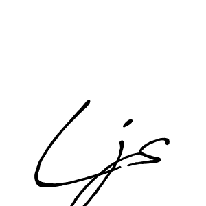 Make a beautiful signature design for name Ljs. With this signature (Antro_Vectra_Bolder) style, you can create a handwritten signature for free. Ljs signature style 7 images and pictures png