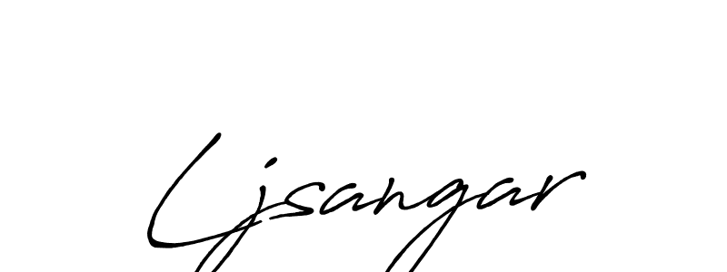 Use a signature maker to create a handwritten signature online. With this signature software, you can design (Antro_Vectra_Bolder) your own signature for name Ljsangar. Ljsangar signature style 7 images and pictures png
