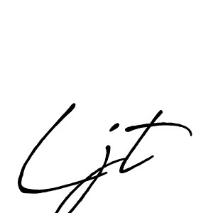 The best way (Antro_Vectra_Bolder) to make a short signature is to pick only two or three words in your name. The name Ljt include a total of six letters. For converting this name. Ljt signature style 7 images and pictures png