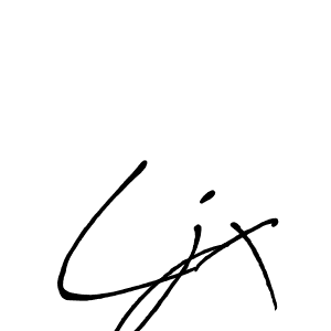 How to make Ljx signature? Antro_Vectra_Bolder is a professional autograph style. Create handwritten signature for Ljx name. Ljx signature style 7 images and pictures png