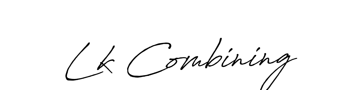Antro_Vectra_Bolder is a professional signature style that is perfect for those who want to add a touch of class to their signature. It is also a great choice for those who want to make their signature more unique. Get Lk Combining name to fancy signature for free. Lk Combining signature style 7 images and pictures png