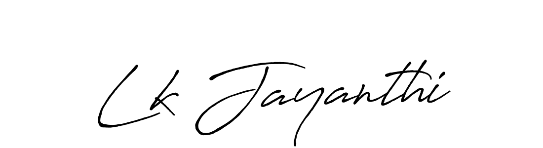 You should practise on your own different ways (Antro_Vectra_Bolder) to write your name (Lk Jayanthi) in signature. don't let someone else do it for you. Lk Jayanthi signature style 7 images and pictures png