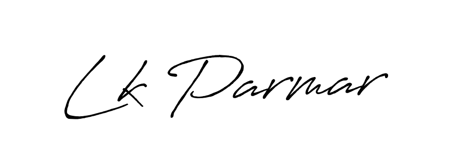 Make a beautiful signature design for name Lk Parmar. With this signature (Antro_Vectra_Bolder) style, you can create a handwritten signature for free. Lk Parmar signature style 7 images and pictures png