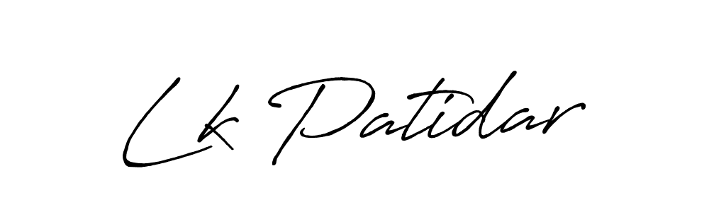 The best way (Antro_Vectra_Bolder) to make a short signature is to pick only two or three words in your name. The name Lk Patidar include a total of six letters. For converting this name. Lk Patidar signature style 7 images and pictures png