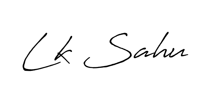 The best way (Antro_Vectra_Bolder) to make a short signature is to pick only two or three words in your name. The name Lk Sahu include a total of six letters. For converting this name. Lk Sahu signature style 7 images and pictures png