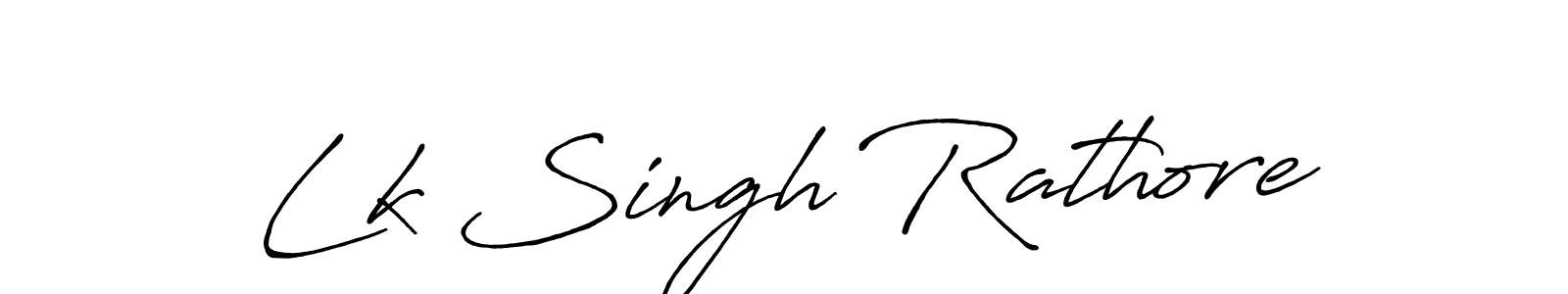 Make a short Lk Singh Rathore signature style. Manage your documents anywhere anytime using Antro_Vectra_Bolder. Create and add eSignatures, submit forms, share and send files easily. Lk Singh Rathore signature style 7 images and pictures png