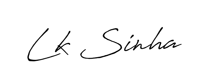 Make a beautiful signature design for name Lk Sinha. Use this online signature maker to create a handwritten signature for free. Lk Sinha signature style 7 images and pictures png