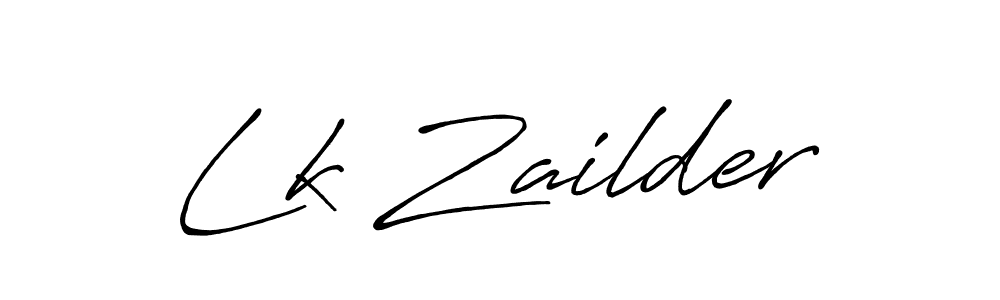 Design your own signature with our free online signature maker. With this signature software, you can create a handwritten (Antro_Vectra_Bolder) signature for name Lk Zailder. Lk Zailder signature style 7 images and pictures png