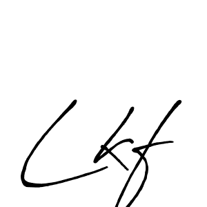 Design your own signature with our free online signature maker. With this signature software, you can create a handwritten (Antro_Vectra_Bolder) signature for name Lkf. Lkf signature style 7 images and pictures png