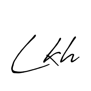 Lkh stylish signature style. Best Handwritten Sign (Antro_Vectra_Bolder) for my name. Handwritten Signature Collection Ideas for my name Lkh. Lkh signature style 7 images and pictures png
