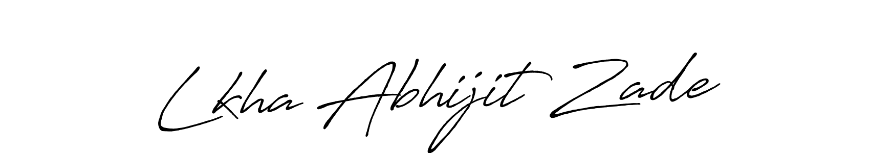 Also we have Lkha Abhijit Zade name is the best signature style. Create professional handwritten signature collection using Antro_Vectra_Bolder autograph style. Lkha Abhijit Zade signature style 7 images and pictures png
