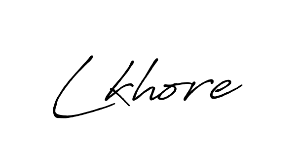 Design your own signature with our free online signature maker. With this signature software, you can create a handwritten (Antro_Vectra_Bolder) signature for name Lkhore. Lkhore signature style 7 images and pictures png