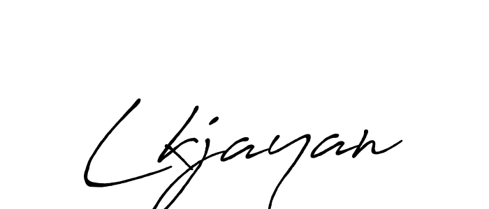 Make a beautiful signature design for name Lkjayan. With this signature (Antro_Vectra_Bolder) style, you can create a handwritten signature for free. Lkjayan signature style 7 images and pictures png