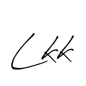 Make a beautiful signature design for name Lkk. With this signature (Antro_Vectra_Bolder) style, you can create a handwritten signature for free. Lkk signature style 7 images and pictures png