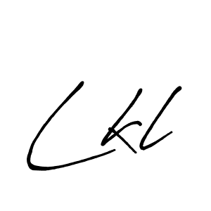 You should practise on your own different ways (Antro_Vectra_Bolder) to write your name (Lkl) in signature. don't let someone else do it for you. Lkl signature style 7 images and pictures png