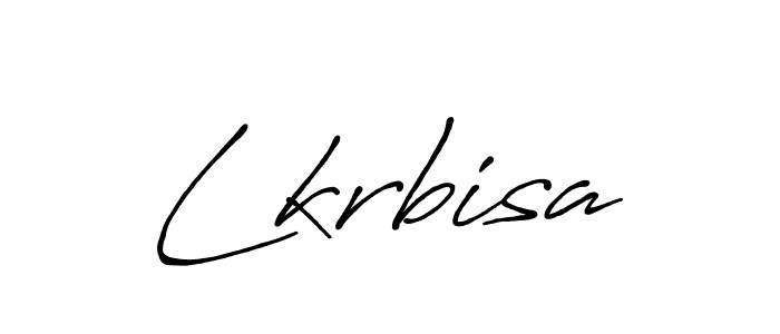 Make a beautiful signature design for name Lkrbisa. With this signature (Antro_Vectra_Bolder) style, you can create a handwritten signature for free. Lkrbisa signature style 7 images and pictures png