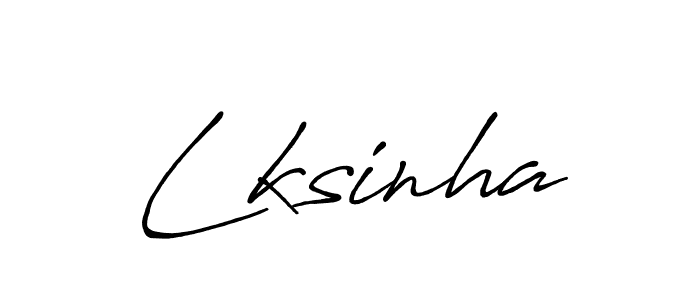Design your own signature with our free online signature maker. With this signature software, you can create a handwritten (Antro_Vectra_Bolder) signature for name Lksinha. Lksinha signature style 7 images and pictures png