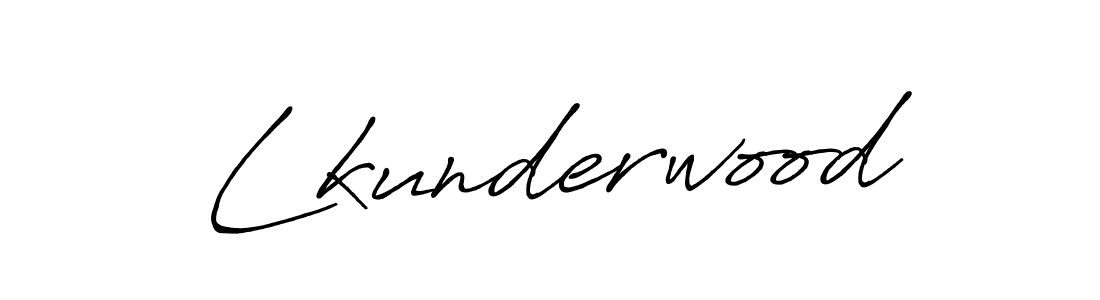 How to make Lkunderwood name signature. Use Antro_Vectra_Bolder style for creating short signs online. This is the latest handwritten sign. Lkunderwood signature style 7 images and pictures png