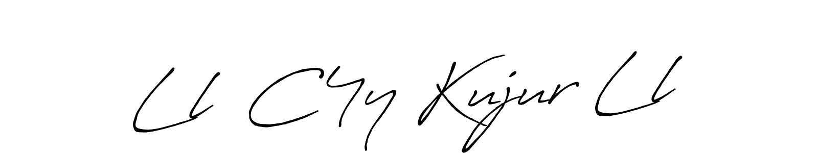 How to make Ll  C4y Kujur Ll name signature. Use Antro_Vectra_Bolder style for creating short signs online. This is the latest handwritten sign. Ll  C4y Kujur Ll signature style 7 images and pictures png