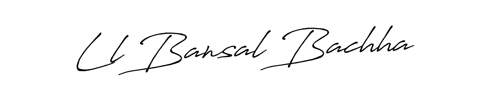 You can use this online signature creator to create a handwritten signature for the name Ll Bansal Bachha. This is the best online autograph maker. Ll Bansal Bachha signature style 7 images and pictures png