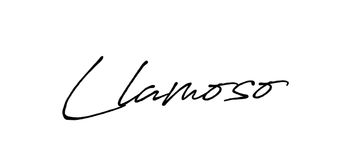Llamoso stylish signature style. Best Handwritten Sign (Antro_Vectra_Bolder) for my name. Handwritten Signature Collection Ideas for my name Llamoso. Llamoso signature style 7 images and pictures png