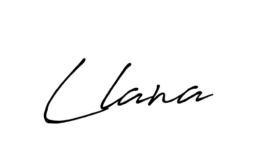 Make a beautiful signature design for name Llana. With this signature (Antro_Vectra_Bolder) style, you can create a handwritten signature for free. Llana signature style 7 images and pictures png