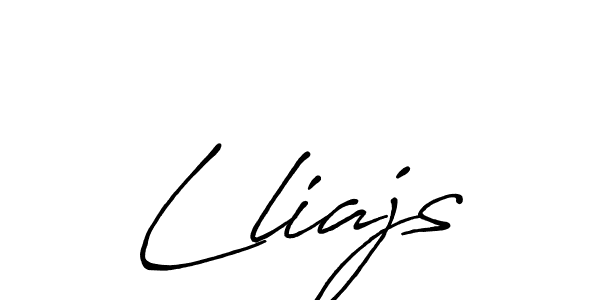 You should practise on your own different ways (Antro_Vectra_Bolder) to write your name (Lliajs) in signature. don't let someone else do it for you. Lliajs signature style 7 images and pictures png