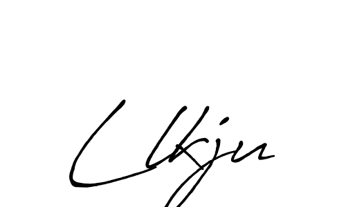 How to make Llkju signature? Antro_Vectra_Bolder is a professional autograph style. Create handwritten signature for Llkju name. Llkju signature style 7 images and pictures png