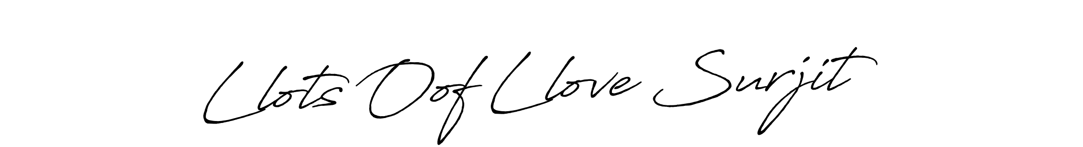 Also You can easily find your signature by using the search form. We will create Llots Oof Llove Surjit name handwritten signature images for you free of cost using Antro_Vectra_Bolder sign style. Llots Oof Llove Surjit signature style 7 images and pictures png