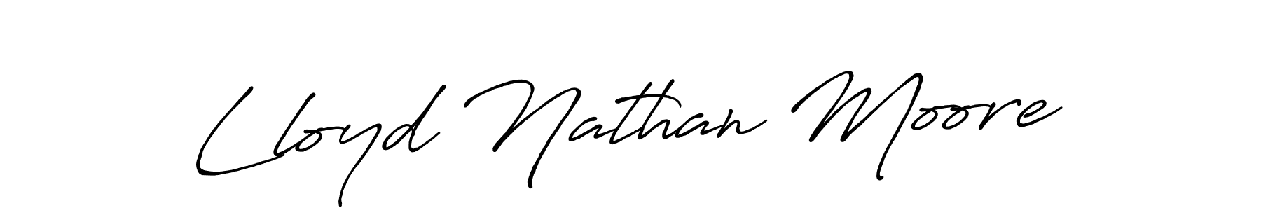Also we have Lloyd Nathan Moore name is the best signature style. Create professional handwritten signature collection using Antro_Vectra_Bolder autograph style. Lloyd Nathan Moore signature style 7 images and pictures png