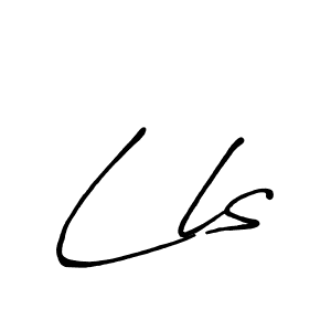 How to make Lls signature? Antro_Vectra_Bolder is a professional autograph style. Create handwritten signature for Lls name. Lls signature style 7 images and pictures png