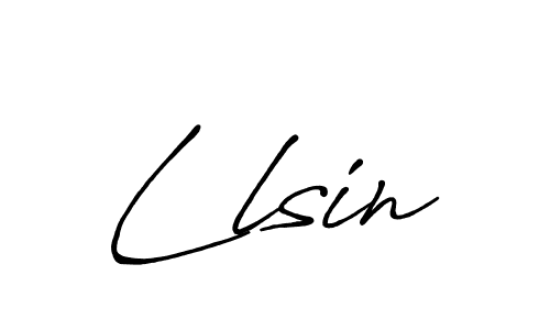 Design your own signature with our free online signature maker. With this signature software, you can create a handwritten (Antro_Vectra_Bolder) signature for name Llsin. Llsin signature style 7 images and pictures png