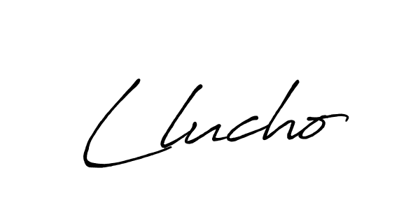 Also we have Llucho name is the best signature style. Create professional handwritten signature collection using Antro_Vectra_Bolder autograph style. Llucho signature style 7 images and pictures png