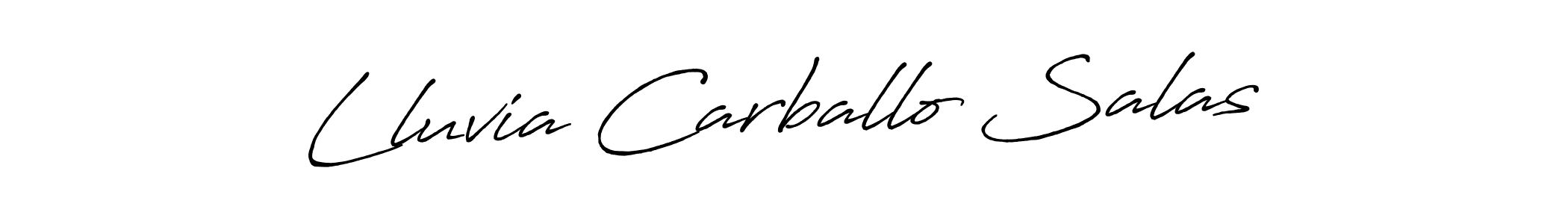 The best way (Antro_Vectra_Bolder) to make a short signature is to pick only two or three words in your name. The name Lluvia Carballo Salas include a total of six letters. For converting this name. Lluvia Carballo Salas signature style 7 images and pictures png