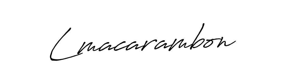 Design your own signature with our free online signature maker. With this signature software, you can create a handwritten (Antro_Vectra_Bolder) signature for name Lmacarambon. Lmacarambon signature style 7 images and pictures png