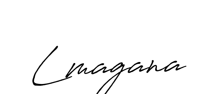 Make a beautiful signature design for name Lmagana. With this signature (Antro_Vectra_Bolder) style, you can create a handwritten signature for free. Lmagana signature style 7 images and pictures png