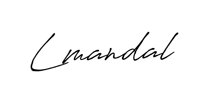 Lmandal stylish signature style. Best Handwritten Sign (Antro_Vectra_Bolder) for my name. Handwritten Signature Collection Ideas for my name Lmandal. Lmandal signature style 7 images and pictures png