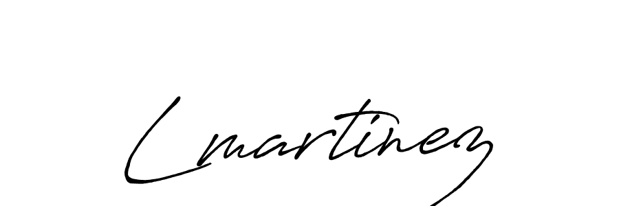 Lmartinez stylish signature style. Best Handwritten Sign (Antro_Vectra_Bolder) for my name. Handwritten Signature Collection Ideas for my name Lmartinez. Lmartinez signature style 7 images and pictures png