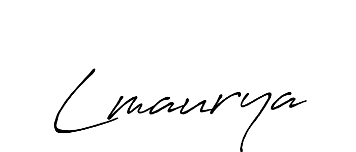 Use a signature maker to create a handwritten signature online. With this signature software, you can design (Antro_Vectra_Bolder) your own signature for name Lmaurya. Lmaurya signature style 7 images and pictures png