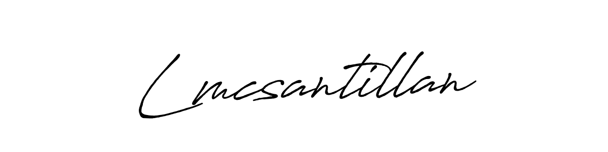 It looks lik you need a new signature style for name Lmcsantillan. Design unique handwritten (Antro_Vectra_Bolder) signature with our free signature maker in just a few clicks. Lmcsantillan signature style 7 images and pictures png