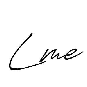 Lme stylish signature style. Best Handwritten Sign (Antro_Vectra_Bolder) for my name. Handwritten Signature Collection Ideas for my name Lme. Lme signature style 7 images and pictures png