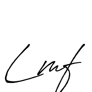 How to make Lmf signature? Antro_Vectra_Bolder is a professional autograph style. Create handwritten signature for Lmf name. Lmf signature style 7 images and pictures png