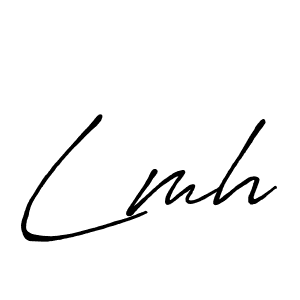 How to make Lmh signature? Antro_Vectra_Bolder is a professional autograph style. Create handwritten signature for Lmh name. Lmh signature style 7 images and pictures png
