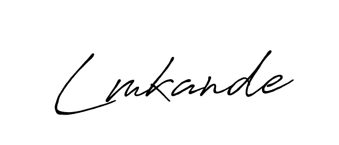 Use a signature maker to create a handwritten signature online. With this signature software, you can design (Antro_Vectra_Bolder) your own signature for name Lmkande. Lmkande signature style 7 images and pictures png