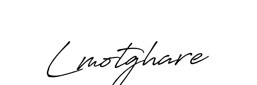 How to make Lmotghare name signature. Use Antro_Vectra_Bolder style for creating short signs online. This is the latest handwritten sign. Lmotghare signature style 7 images and pictures png